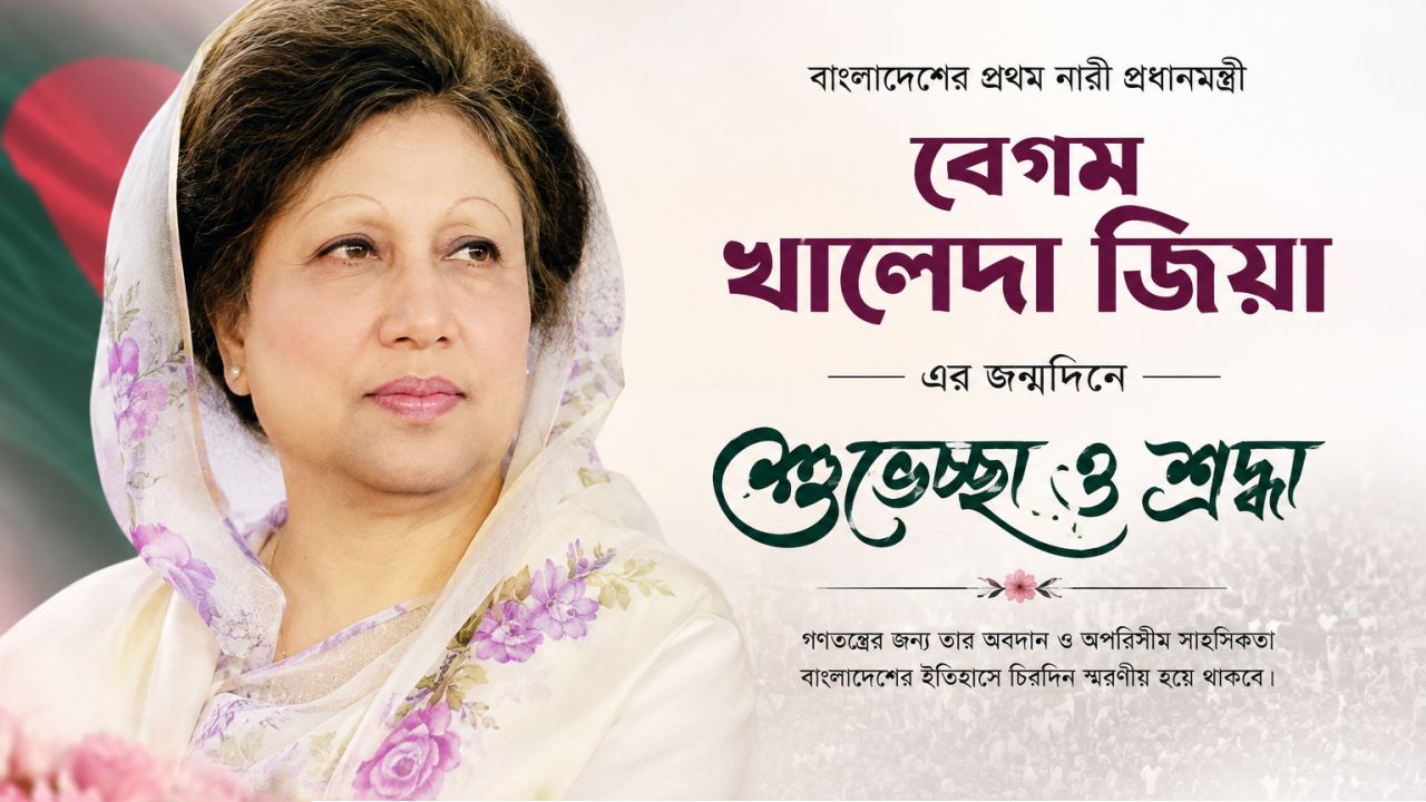 জন্মদিনে স্মরণ: বাংলাদেশের রাজনীতির এক অনন্য নারী বেগম খালেদা জিয়া