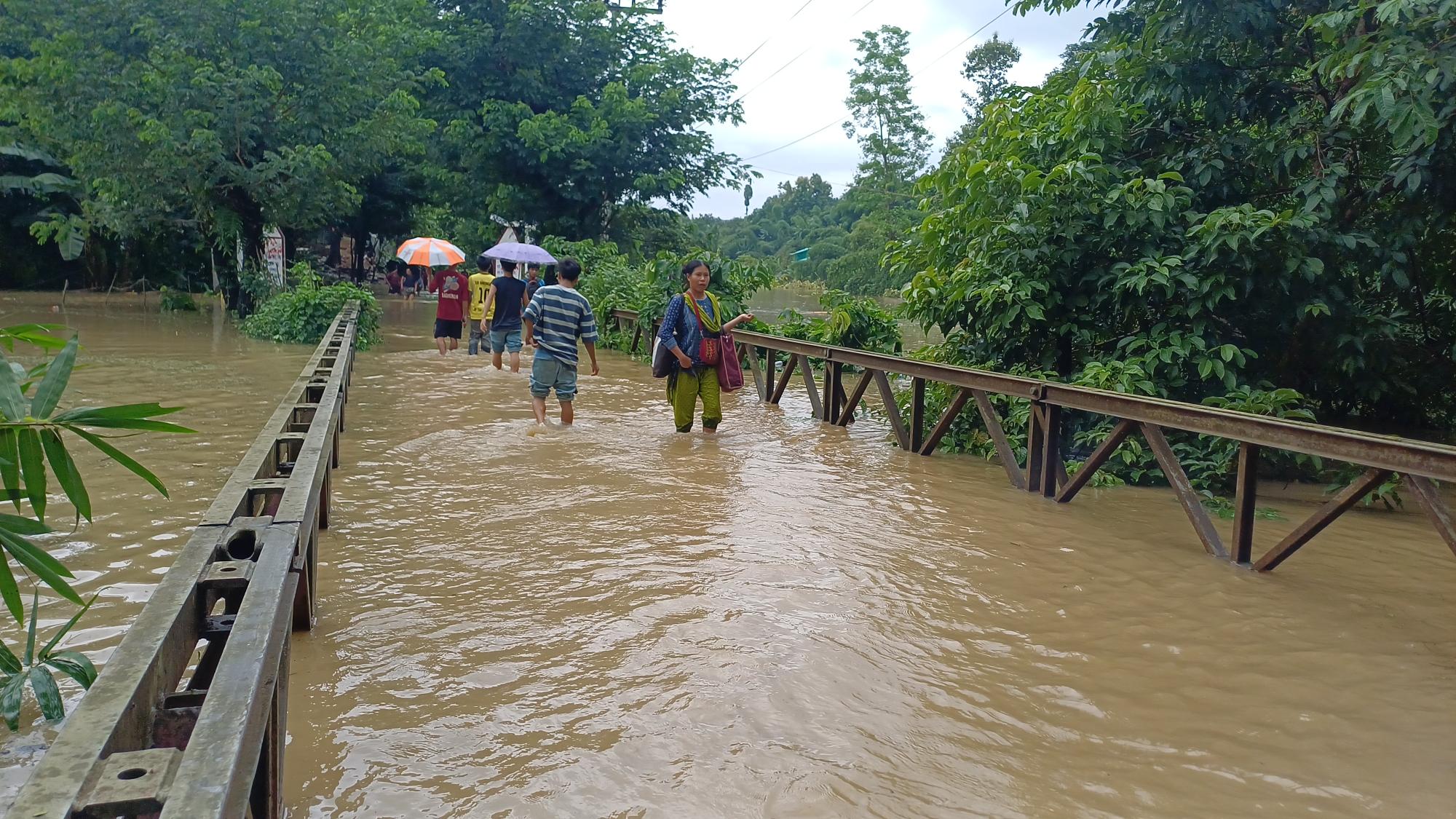 বান্দরবানে বিপৎসীমার ওপরে সাঙ্গু ও মাতামুহুরী, নিম্নাঞ্চল প্লাবিত